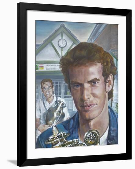 Wimbledon Mens Champions Visit Leamington Lawn Tennis and Squash Club (Painting)-Kevin Parrish-Framed Giclee Print