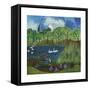 Wimbledon Park Lake, 2013-Lisa Graa Jensen-Framed Stretched Canvas