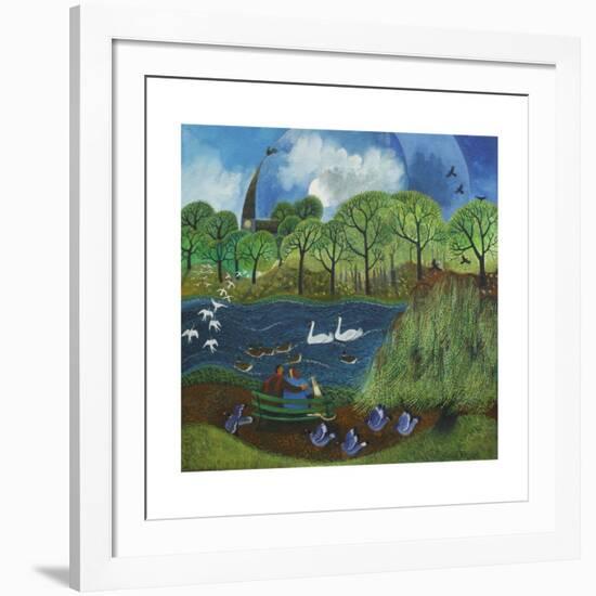 Wimbledon Park Lake, 2013-Lisa Graa Jensen-Framed Art Print