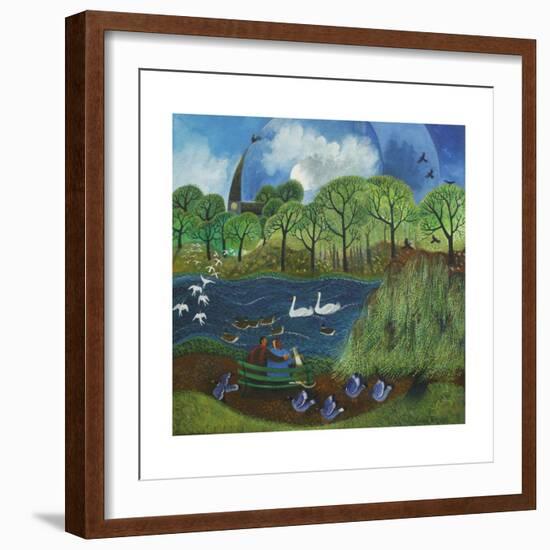 Wimbledon Park Lake, 2013-Lisa Graa Jensen-Framed Art Print