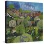 Wimbledon Park Tube-Lisa Graa Jensen-Stretched Canvas