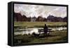 Wimbledon Pond, 2010-Cruz Jurado Traverso-Framed Stretched Canvas