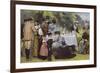 Wimbledon Tennis Party-Edward Brewtnall-Framed Giclee Print