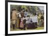 Wimbledon Tennis Party-Edward Brewtnall-Framed Giclee Print