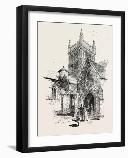 Wimborne: the Ivy Tower-null-Framed Giclee Print