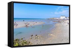 Wimereux Beach, Cote D'Opale, Region Nord-Pas De Calais, France, Europe-Gabrielle and Michel Therin-Weise-Framed Stretched Canvas