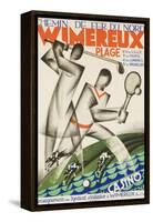 Wimereux Plage French Railroad Travel Poster-null-Framed Stretched Canvas