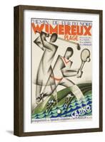 Wimereux Plage French Railroad Travel Poster-null-Framed Giclee Print