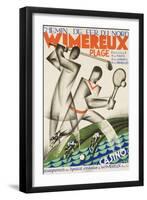 Wimereux Plage French Railroad Travel Poster-null-Framed Giclee Print