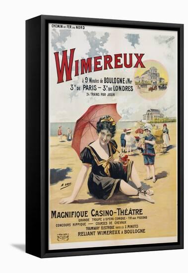 Wimereux Travel Poster-Henri Gray-Framed Stretched Canvas