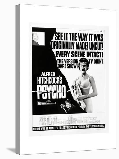 Wimpy, 1960 "Psycho" Directed by Alfred Hitchcock-null-Stretched Canvas