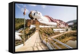 Win Sein Taw Ya 180M Reclining Buddha, Mon State-Matthew Williams-Ellis-Framed Stretched Canvas