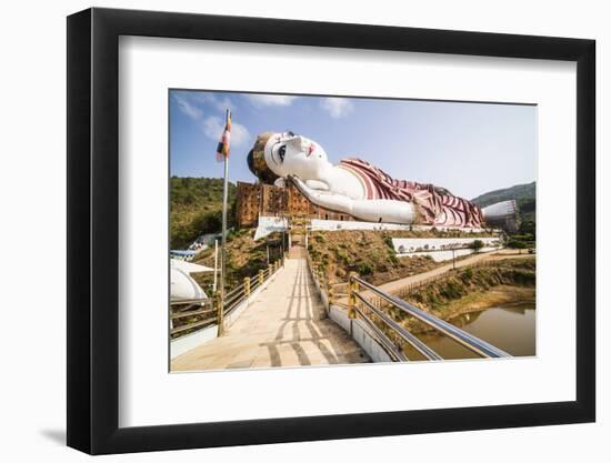 Win Sein Taw Ya 180M Reclining Buddha, Mon State-Matthew Williams-Ellis-Framed Photographic Print