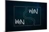 Win-Win Puzzle-airdone-Mounted Premium Giclee Print