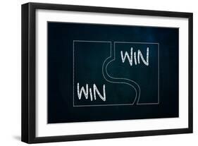 Win-Win Puzzle-airdone-Framed Art Print