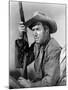 Winchester 73 by AnthonyMann with James Stewart, 1950 (b/w photo)-null-Mounted Photo