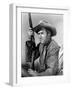 Winchester 73 by AnthonyMann with James Stewart, 1950 (b/w photo)-null-Framed Photo