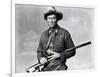 Winchester 73 by AnthonyMann with James Stewart, 1950 (b/w photo)-null-Framed Photo