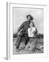 Winchester 73 by AnthonyMann with James Stewart and Shelley winters, 1950 (b/w photo)-null-Framed Photo