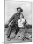 Winchester 73 by AnthonyMann with James Stewart and Shelley winters, 1950 (b/w photo)-null-Mounted Photo