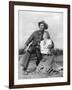 Winchester 73 by AnthonyMann with James Stewart and Shelley winters, 1950 (b/w photo)-null-Framed Photo