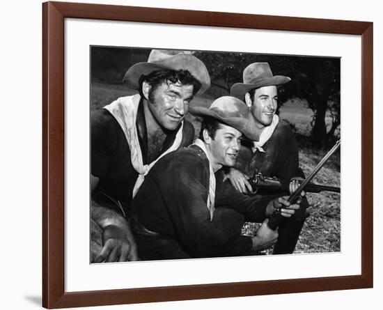Winchester 73 by AnthonyMann with Tony Curtis, 1950 (photo)-null-Framed Photo