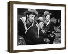 Winchester 73 by AnthonyMann with Tony Curtis, 1950 (photo)-null-Framed Photo