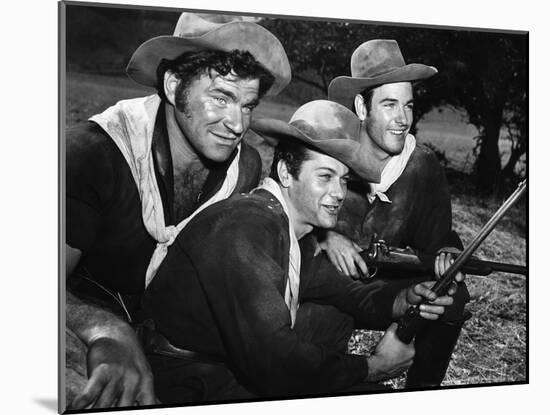 Winchester 73 by AnthonyMann with Tony Curtis, 1950 (photo)-null-Mounted Photo