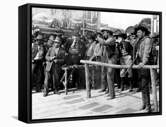 Winchester '73, James Stewart, Stephen McNally, 1950-null-Framed Stretched Canvas