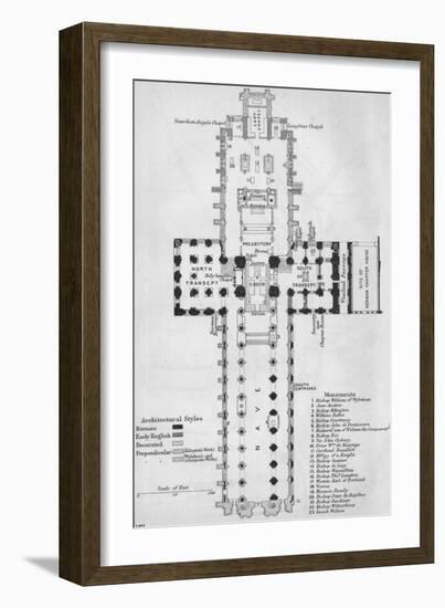 'Winchester Cathedral', c20th Century-John Bartholomew-Framed Giclee Print