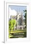 Winchester Cathedral - Dave Thompson Contemporary Travel Print-Dave Thompson-Framed Giclee Print