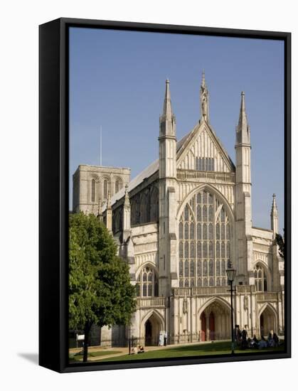 Winchester Cathedral, Hampshire, England, United Kingdom, Europe-Richardson Rolf-Framed Stretched Canvas