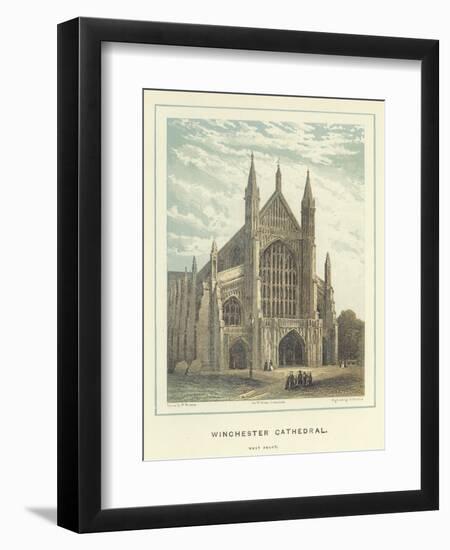 Winchester Cathedral, West Front-Hablot Knight Browne-Framed Premium Giclee Print