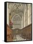Winchester College Chapel, History of Winchester College, Engraved by William James Bennett-Frederick Mackenzie-Framed Stretched Canvas