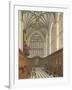 Winchester College Chapel, History of Winchester College, Engraved by William James Bennett-Frederick Mackenzie-Framed Giclee Print