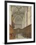 Winchester College Chapel, History of Winchester College, Engraved by William James Bennett-Frederick Mackenzie-Framed Giclee Print