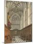 Winchester College Chapel, History of Winchester College, Engraved by William James Bennett-Frederick Mackenzie-Mounted Giclee Print