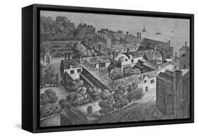 'Winchester House, Southwark, about 1649, from the tower of St. Saviour's', c1812,-Wenceslaus Hollar-Framed Stretched Canvas