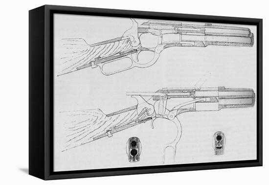 Winchester Magazine Gun, 1884-null-Framed Stretched Canvas
