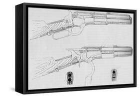 Winchester Magazine Gun, 1884-null-Framed Stretched Canvas