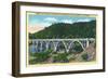 Winchester, Oregon, View of the Booth Bridge over Umpqua River-Lantern Press-Framed Art Print