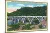 Winchester, Oregon, View of the Booth Bridge over Umpqua River-Lantern Press-Mounted Art Print