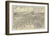 Winchester, Virginia - Panoramic Map-Lantern Press-Framed Art Print