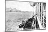 Winching a Cow onto a Boat Off the Coast of Chile, C1900s-null-Mounted Giclee Print