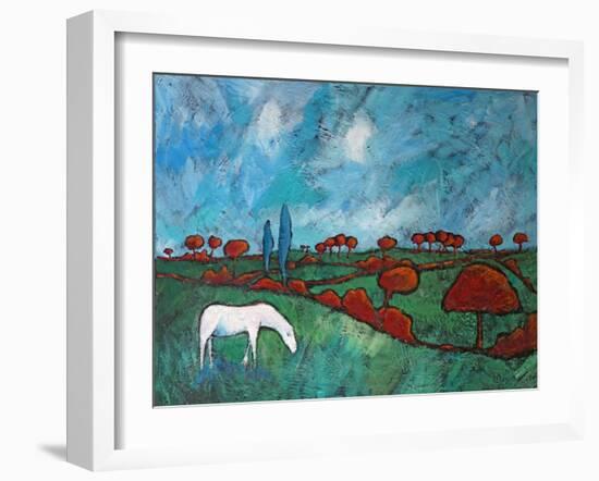 Wind and Meadow, 2010-Rob Woods-Framed Giclee Print
