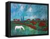 Wind and Meadow, 2010-Rob Woods-Framed Stretched Canvas