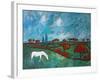 Wind and Meadow, 2010-Rob Woods-Framed Giclee Print