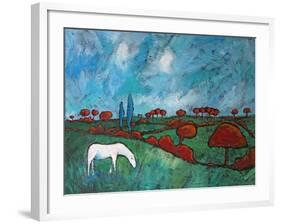 Wind and Meadow, 2010-Rob Woods-Framed Giclee Print