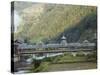 Wind and Rain Bridge at Diping, Guizhou Province, China, Asia-Christian Kober-Stretched Canvas