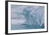 Wind and Water Sculpted Iceberg with Icicles at Booth Island, Antarctica, Polar Regions-Michael Nolan-Framed Photographic Print